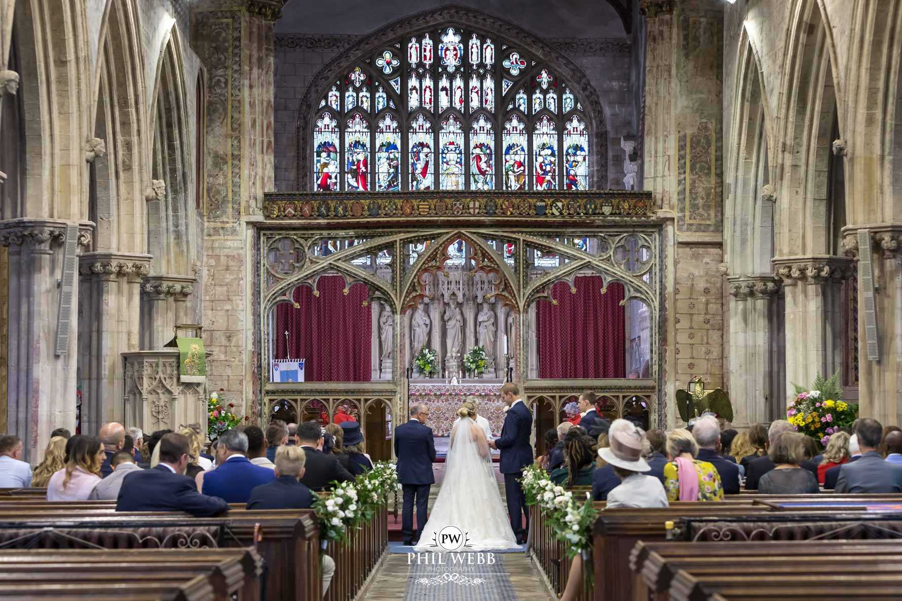 Berkley Castle Wedding Photography church wedding ceremony