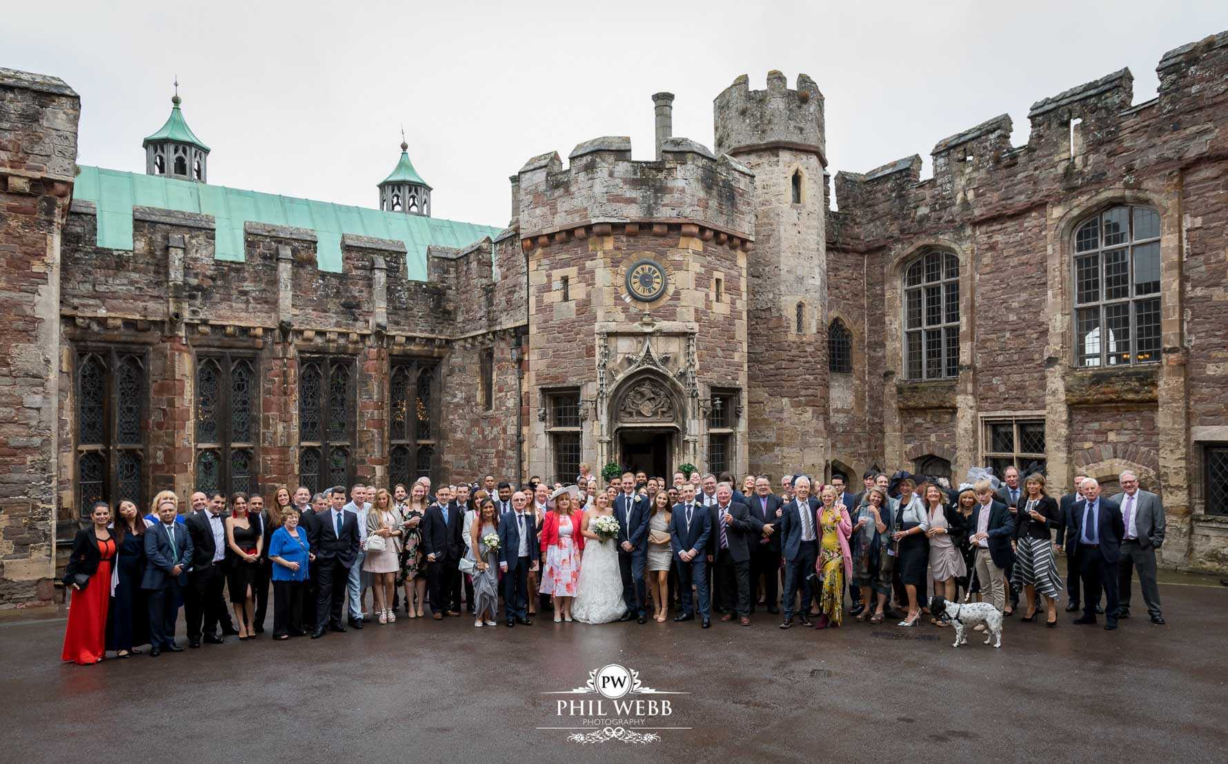 Berkley Castle Wedding Photography group picture