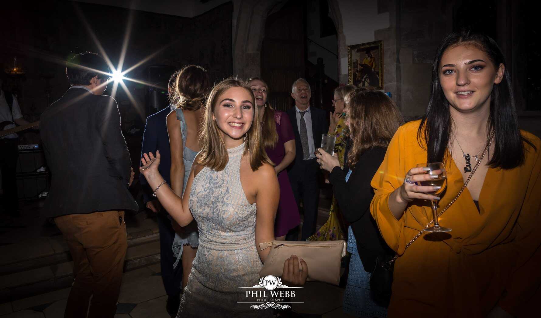 Berkley Castle Wedding Photography guests dancing party