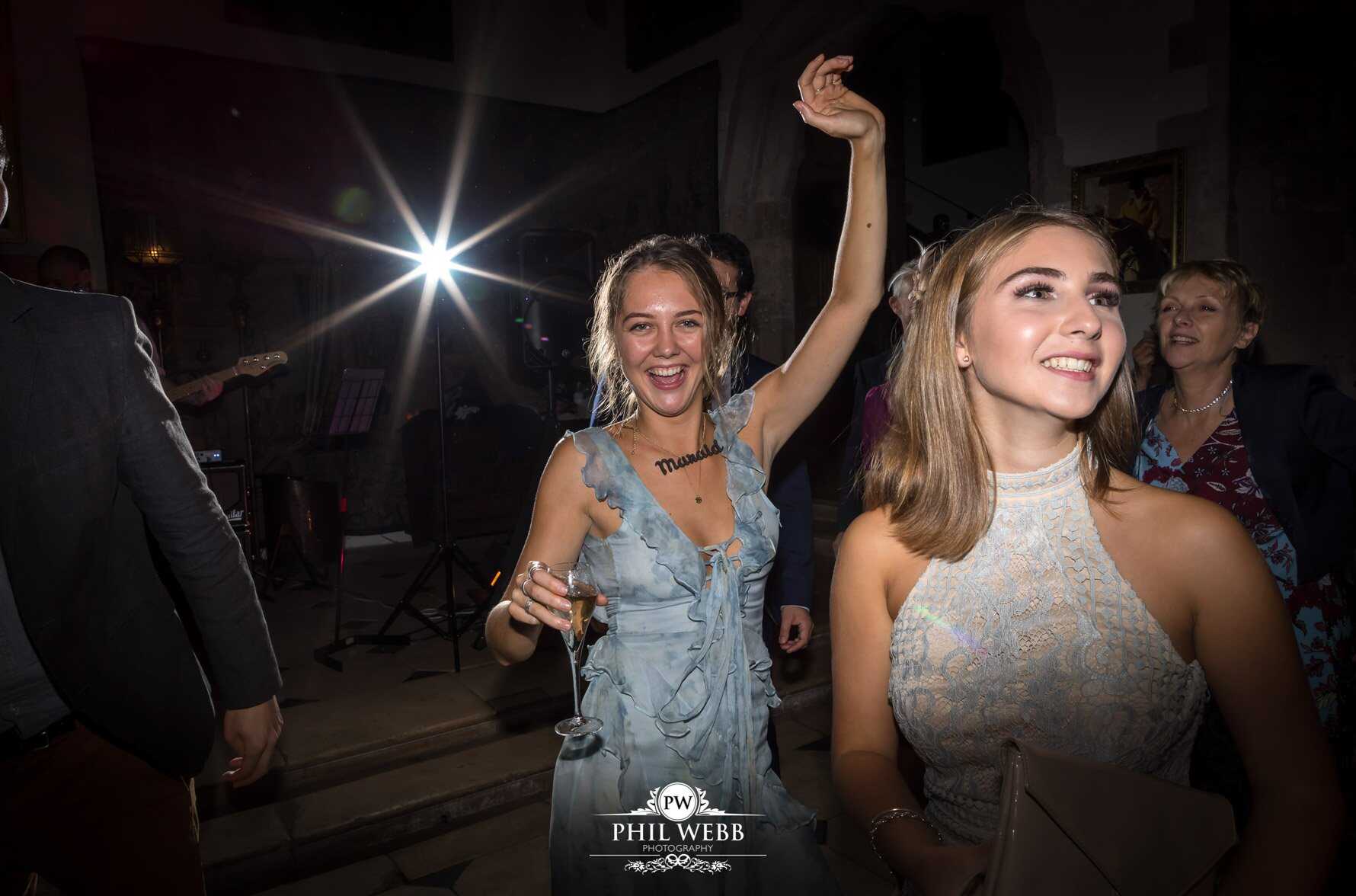 Berkley Castle Wedding Photography guests dancing party