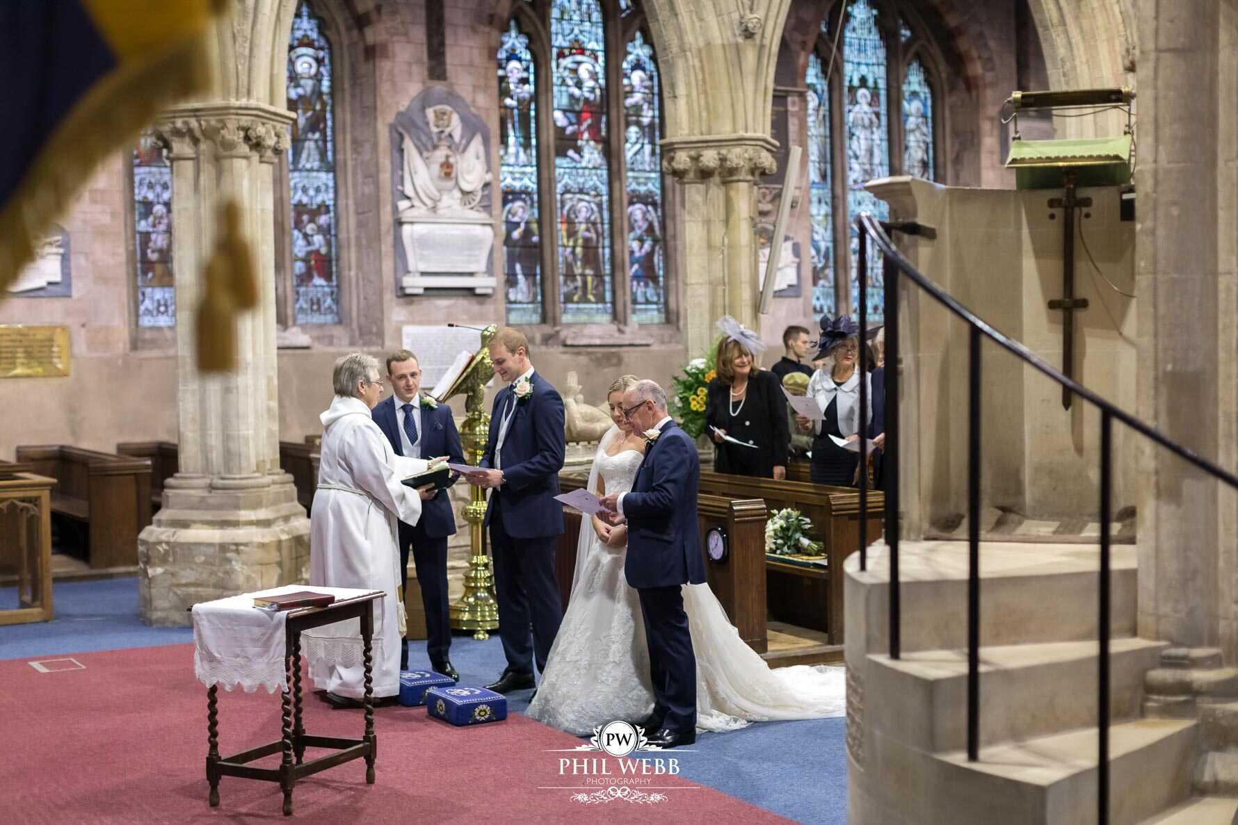 Berkley Castle Wedding Photography church wedding ceremony
