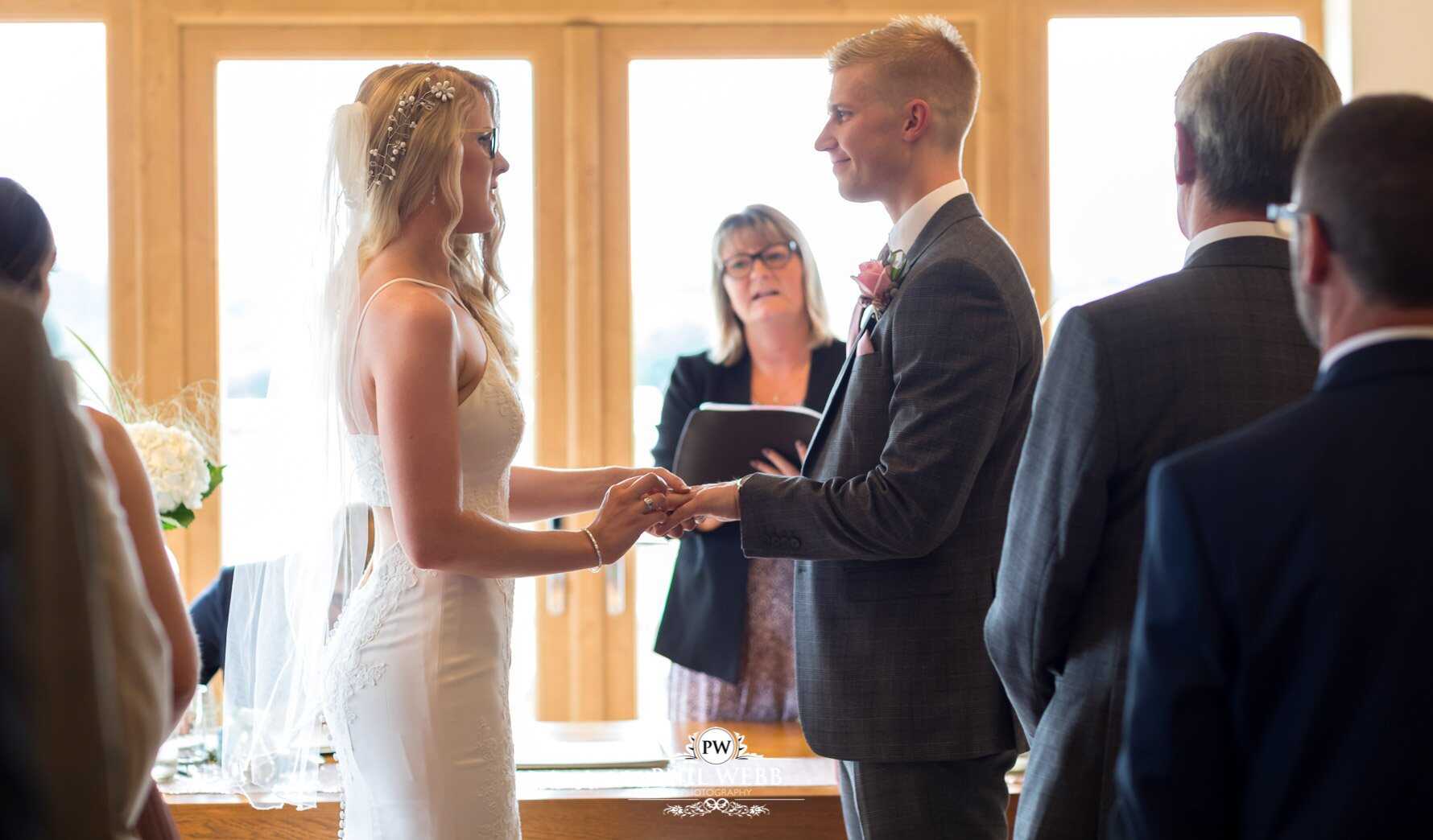 Borddesley Park Farm Wedding Photography Indoor Wedding Ceremony