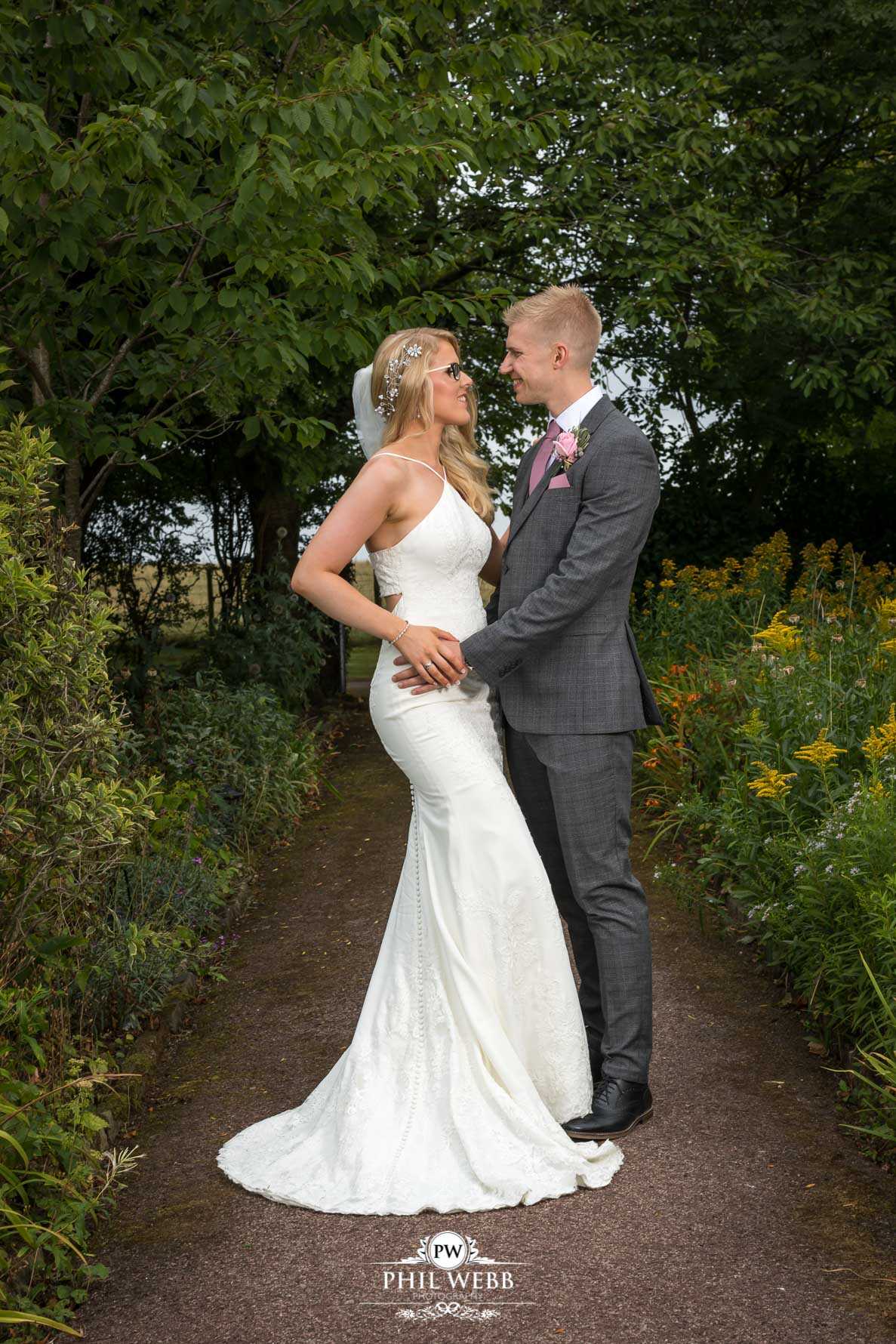 Borddesley Park Farm Wedding Photography bride and groom portrait