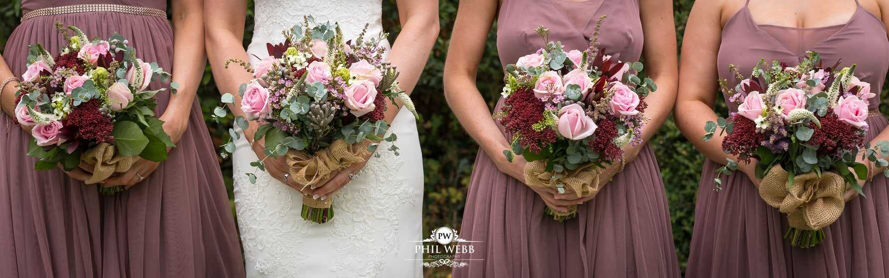 Borddesley Park Farm Wedding Photography bridal bouquets