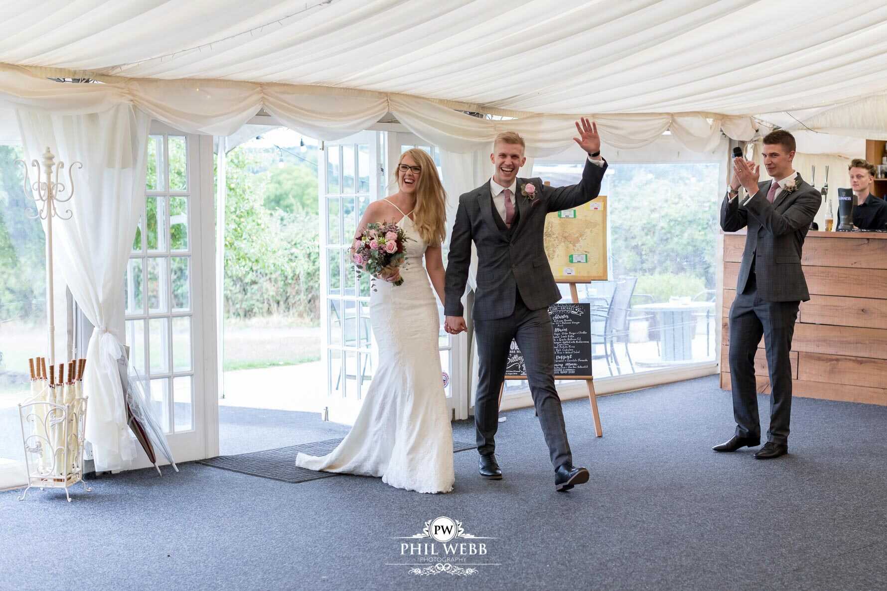 Borddesley Park Farm Wedding Photography reception speeches