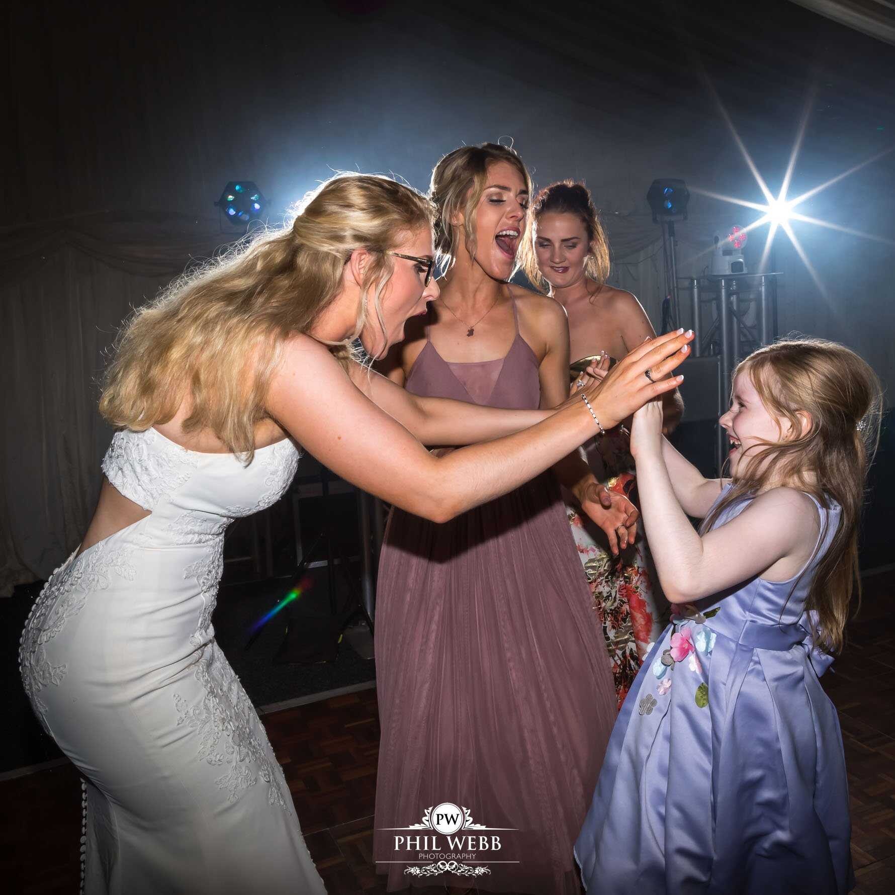 Borddesley Park Farm Wedding Photography party dancing