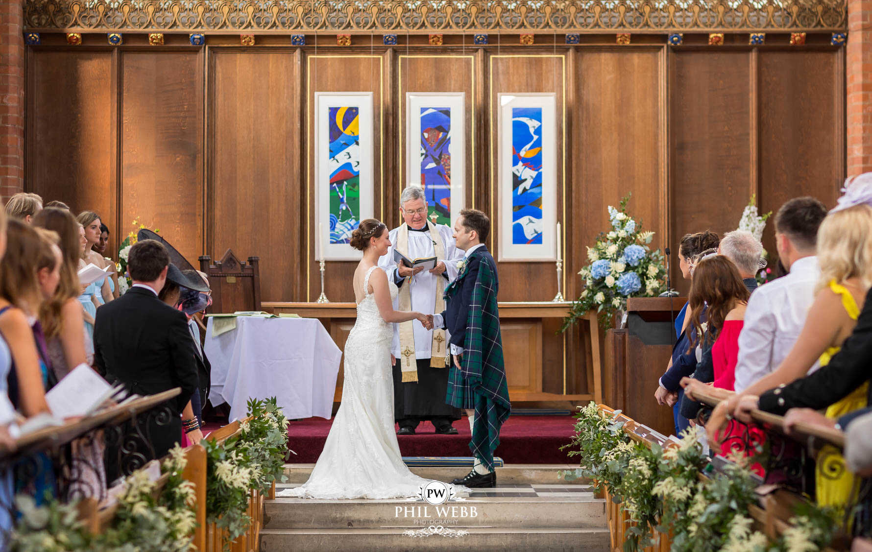 Dean Close School Chapel Wedding Photography wedding ceremony