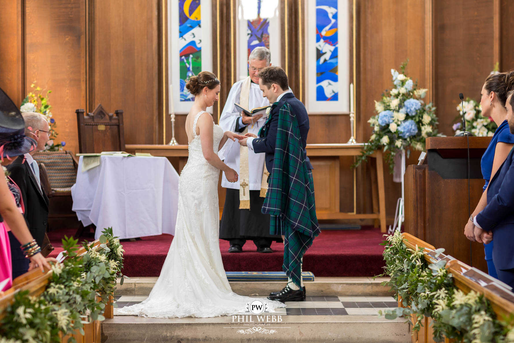 Dean Close School Chapel Wedding Photography wedding ceremony