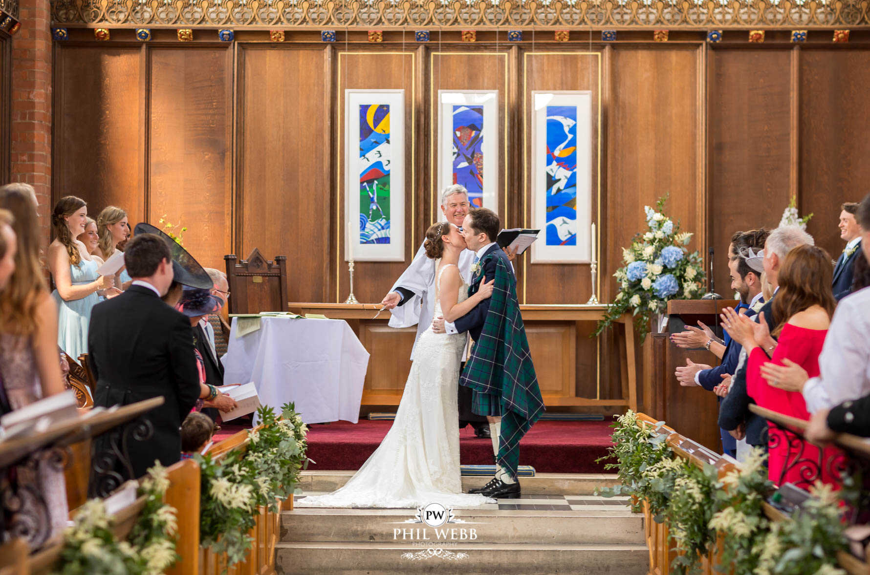 Dean Close School Chapel Wedding Photography wedding ceremony
