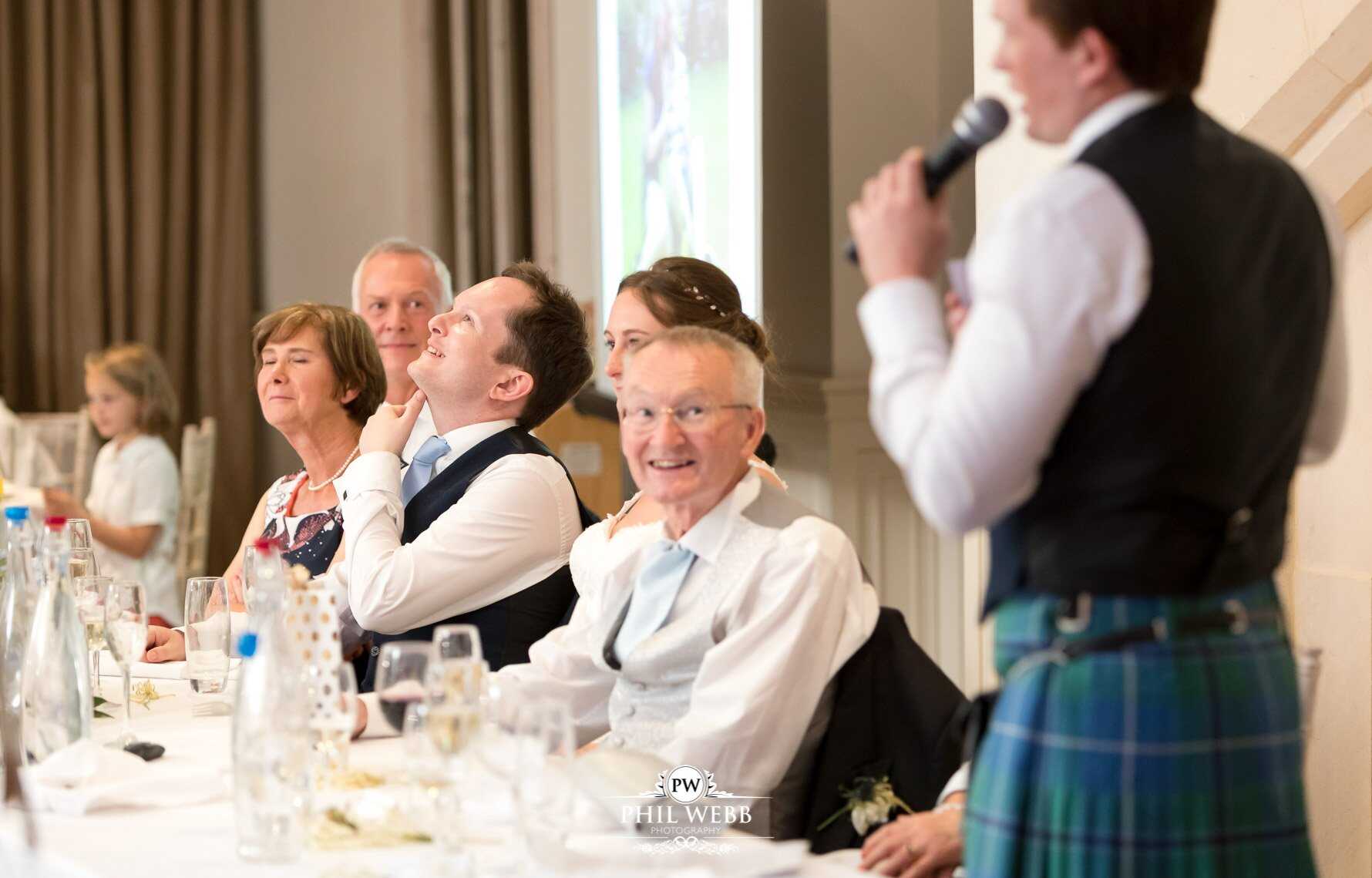 Manor by the Lake Wedding Photography reception speech's