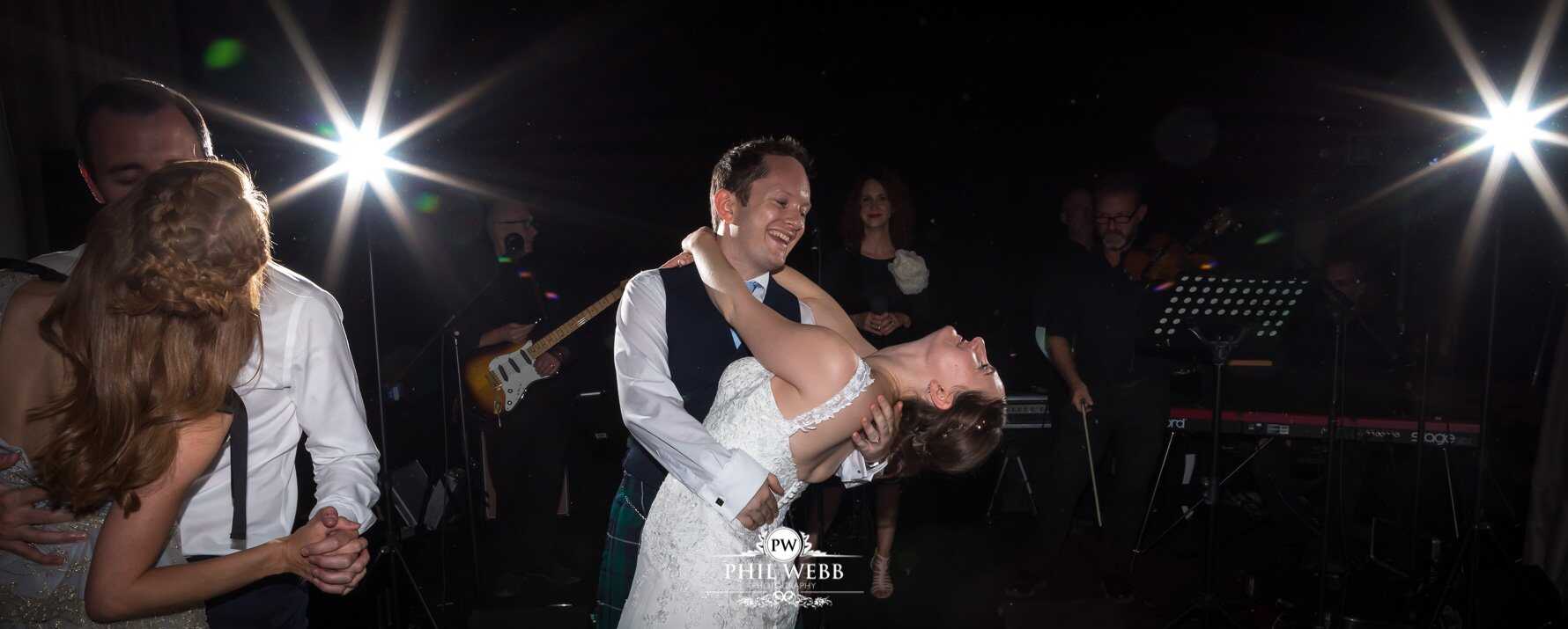 Manor by the Lake Wedding Photography bride and groom first dance