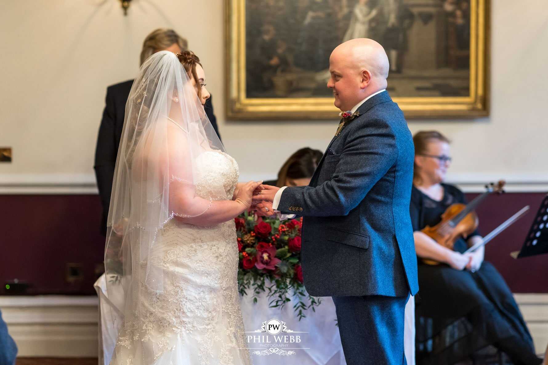 Ettington Park Hotel Wedding Photography indoor wedding ceremony
