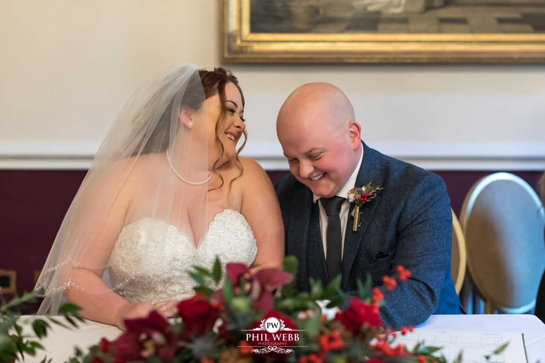 Ettington Park Hotel Wedding Photography indoor wedding ceremony