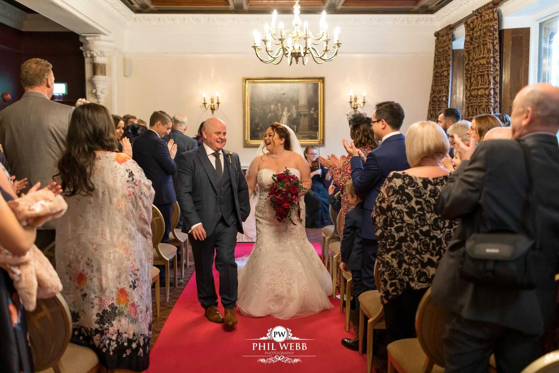 Ettington Park Hotel Wedding Photography indoor wedding ceremony
