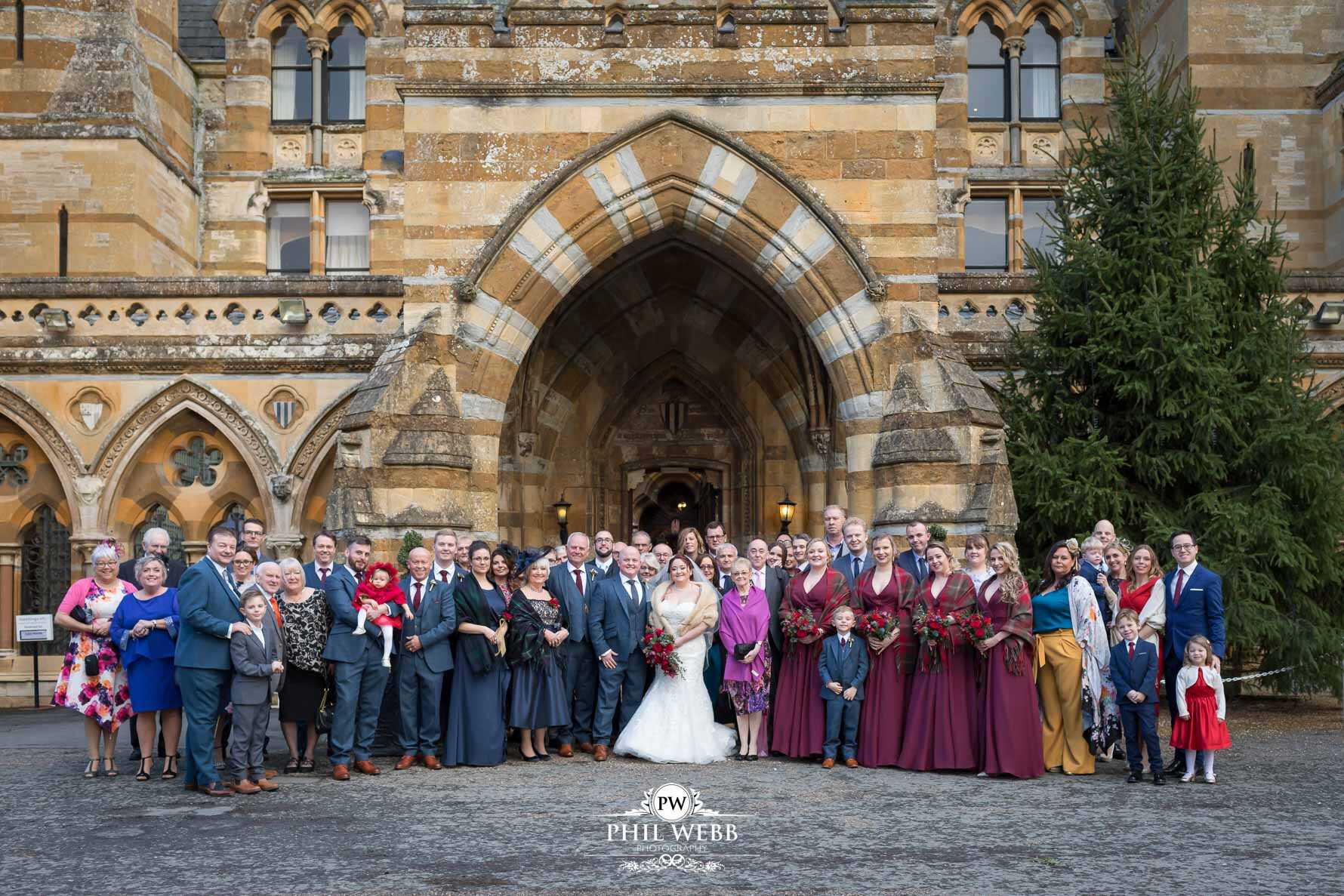 Ettington Park Hotel Wedding Photography group portrait