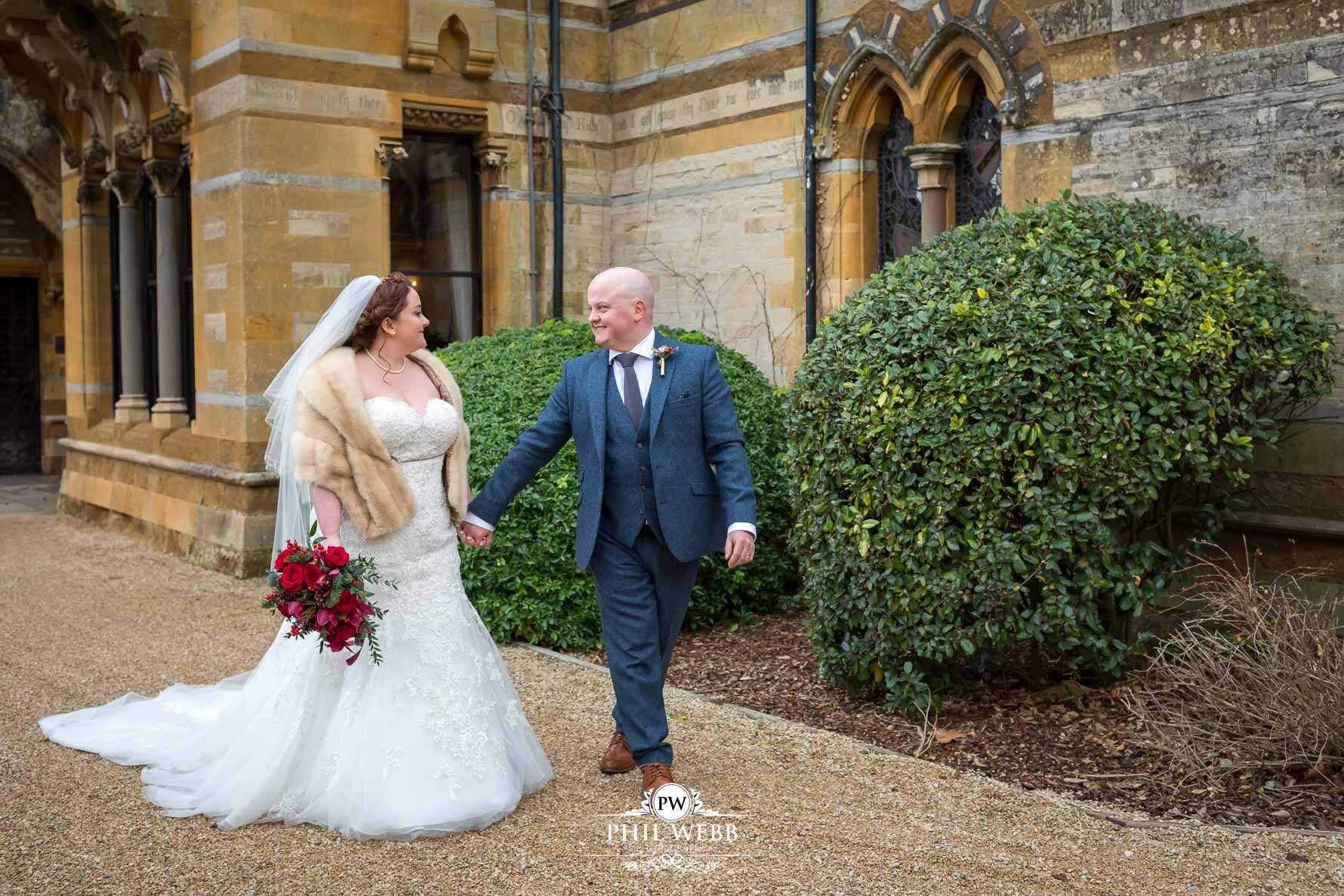 Ettington Park Hotel Wedding Photography bride and groom portrait