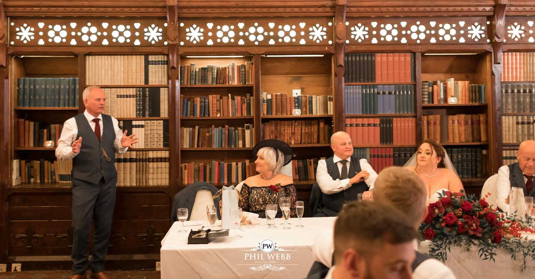Ettington Park Hotel Wedding Photography reception speeches