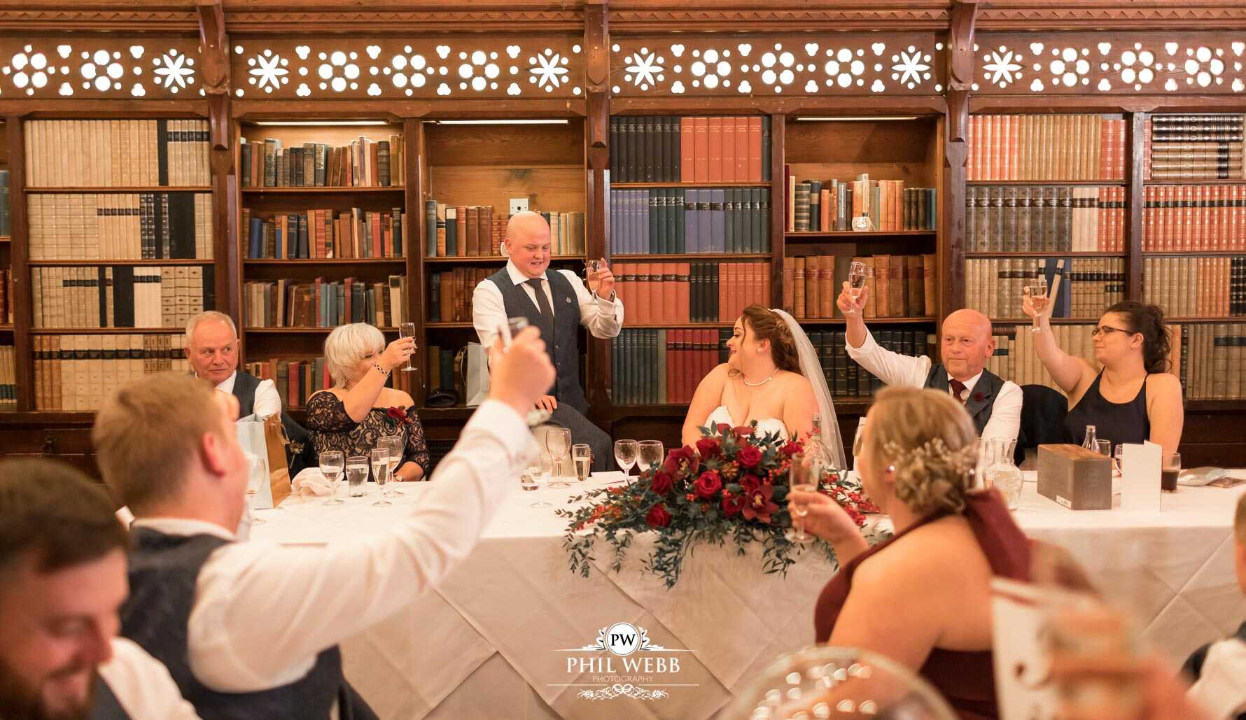 Ettington Park Hotel Wedding Photography reception speeches