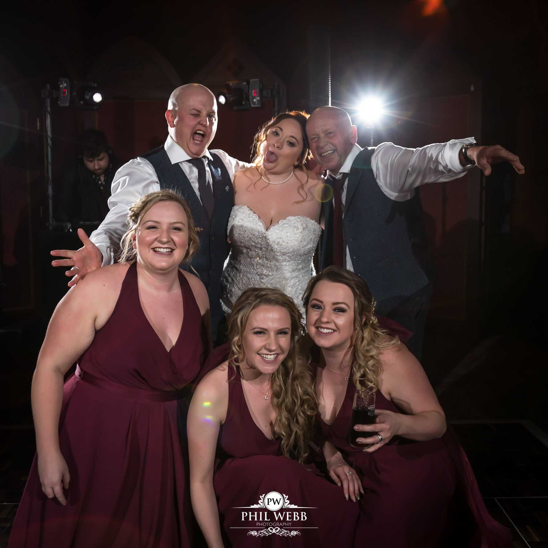 Ettington Park Hotel Wedding Photography wedding guests dancing party