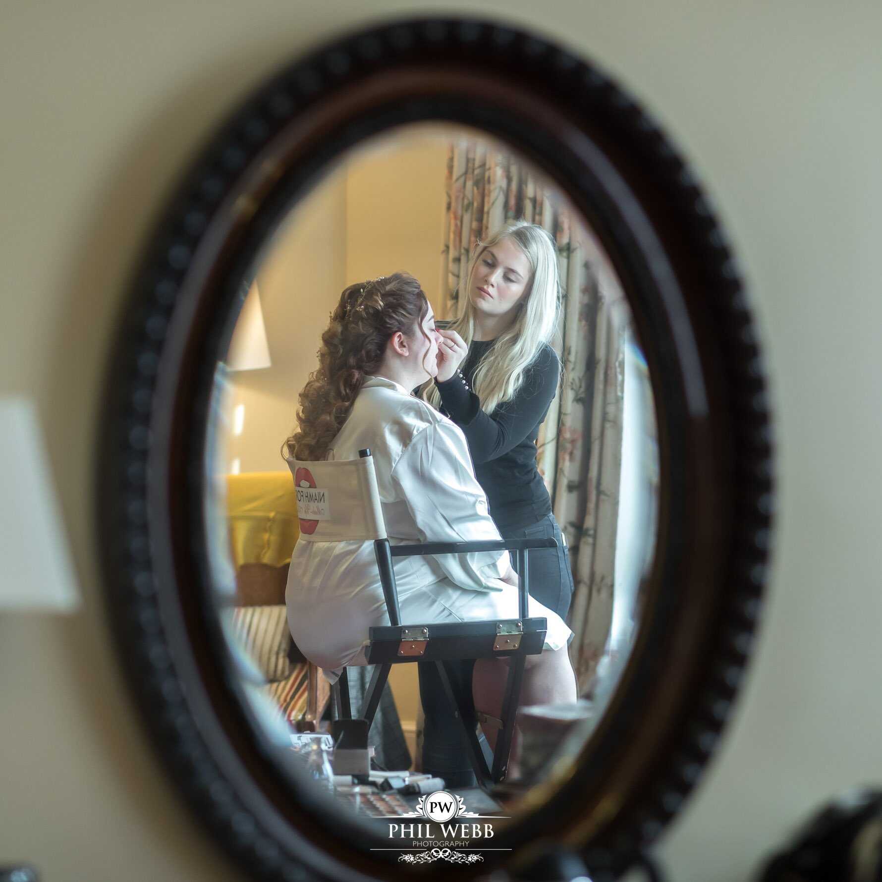Ettington Park Hotel Wedding Photography bride preparations