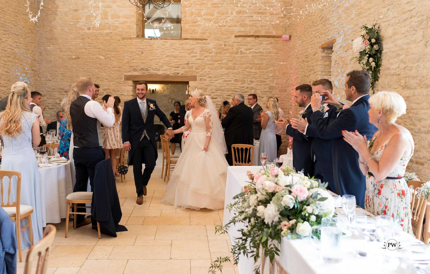 Kingscote Barn Wedding Photography reception speeches