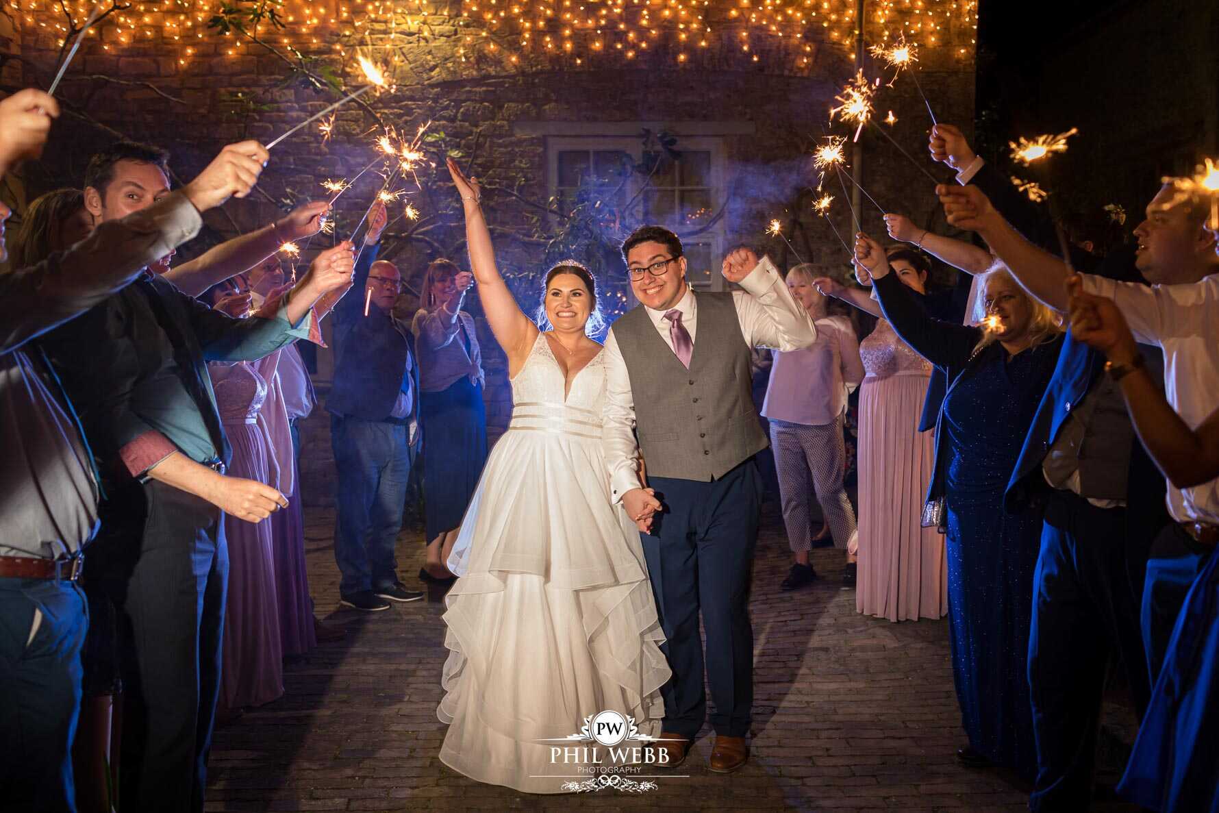 The Matara Centre Wedding Photography bride and groom with sparklers