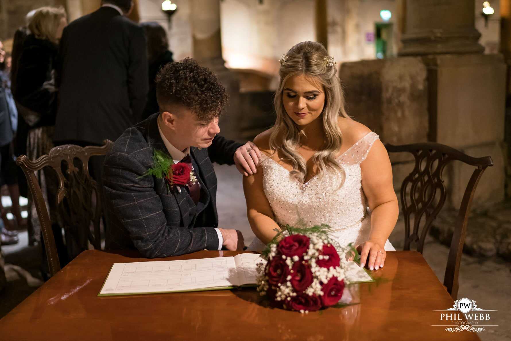 Roman Baths Wedding Photography wedding ceremony