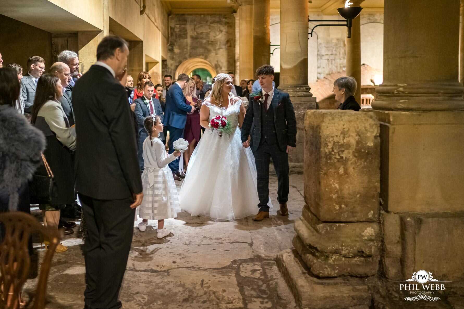 Roman Baths Wedding Photography wedding ceremony