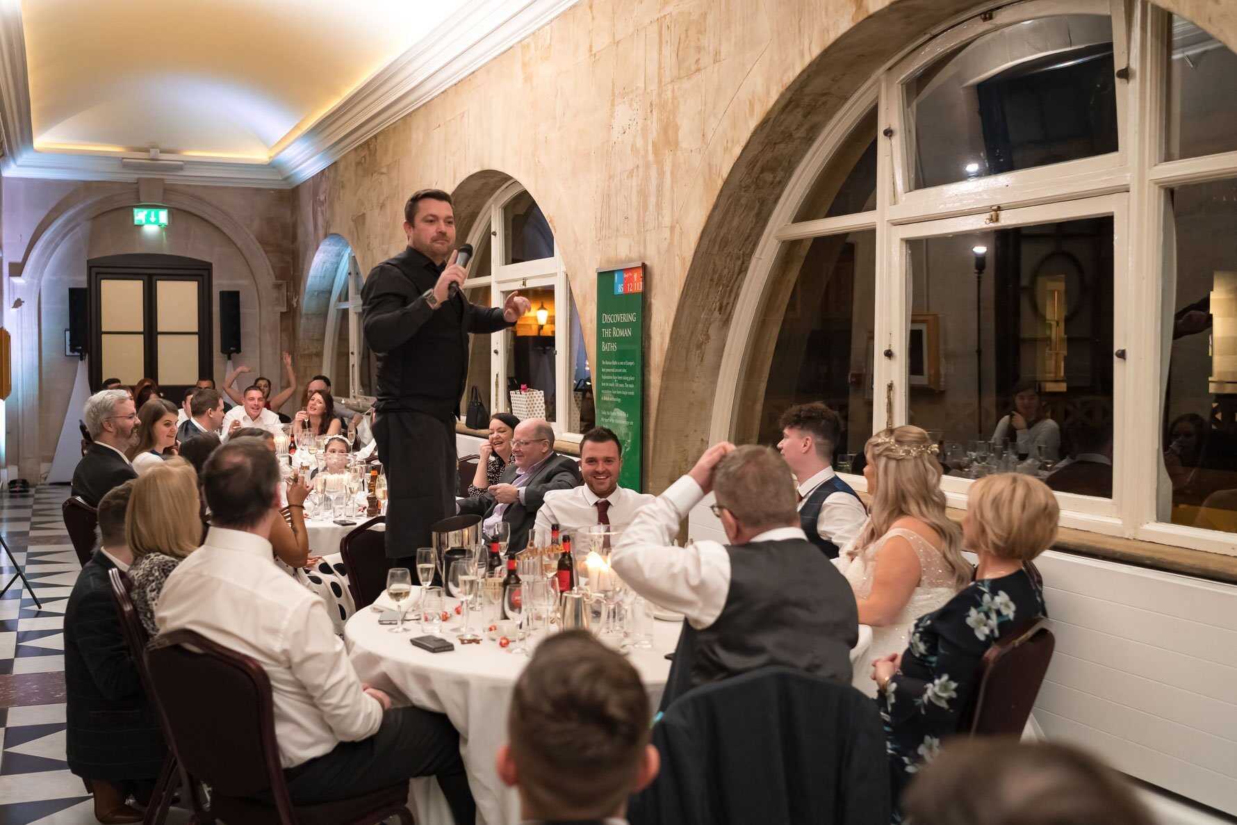 Roman Baths Wedding Photography reception speeches