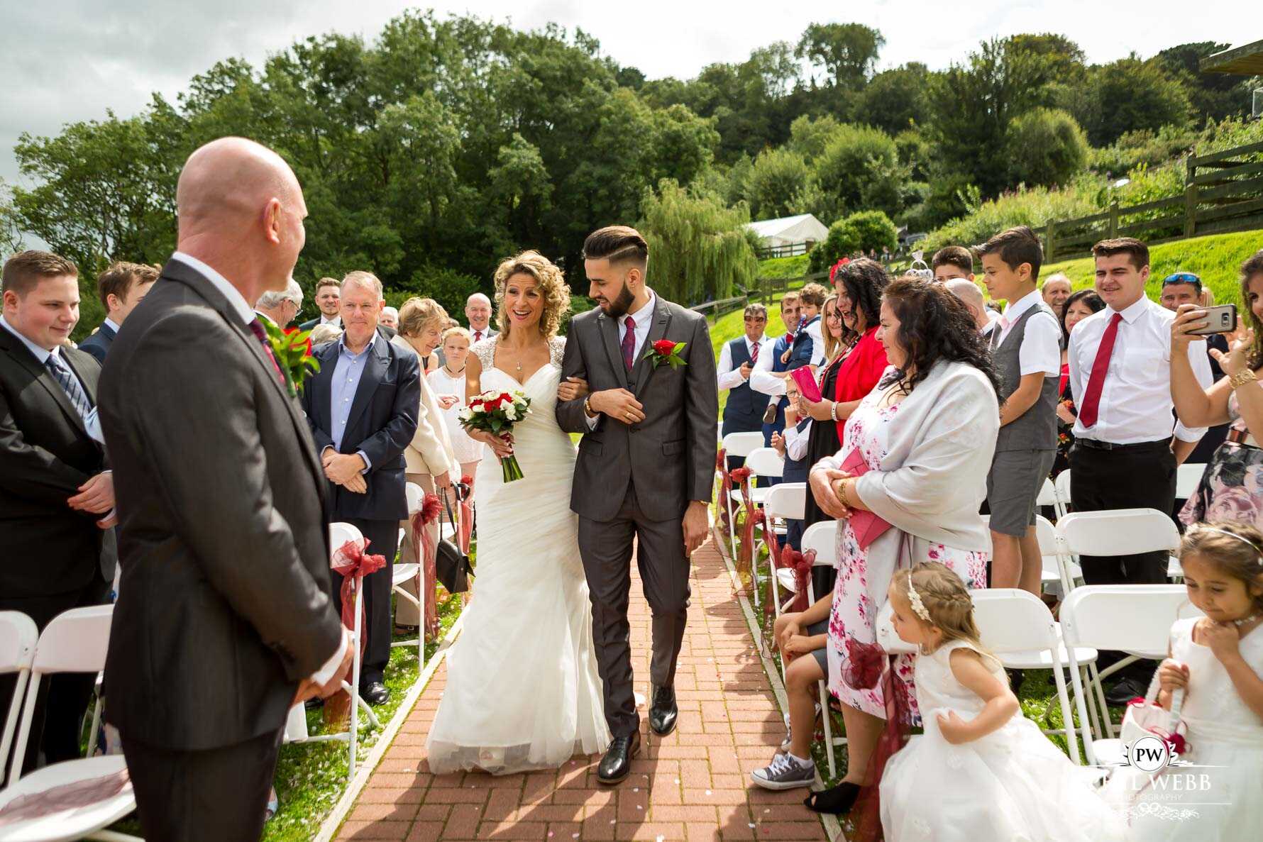 Sandy Cove Bay Wedding Photography outdoor wedding ceremony