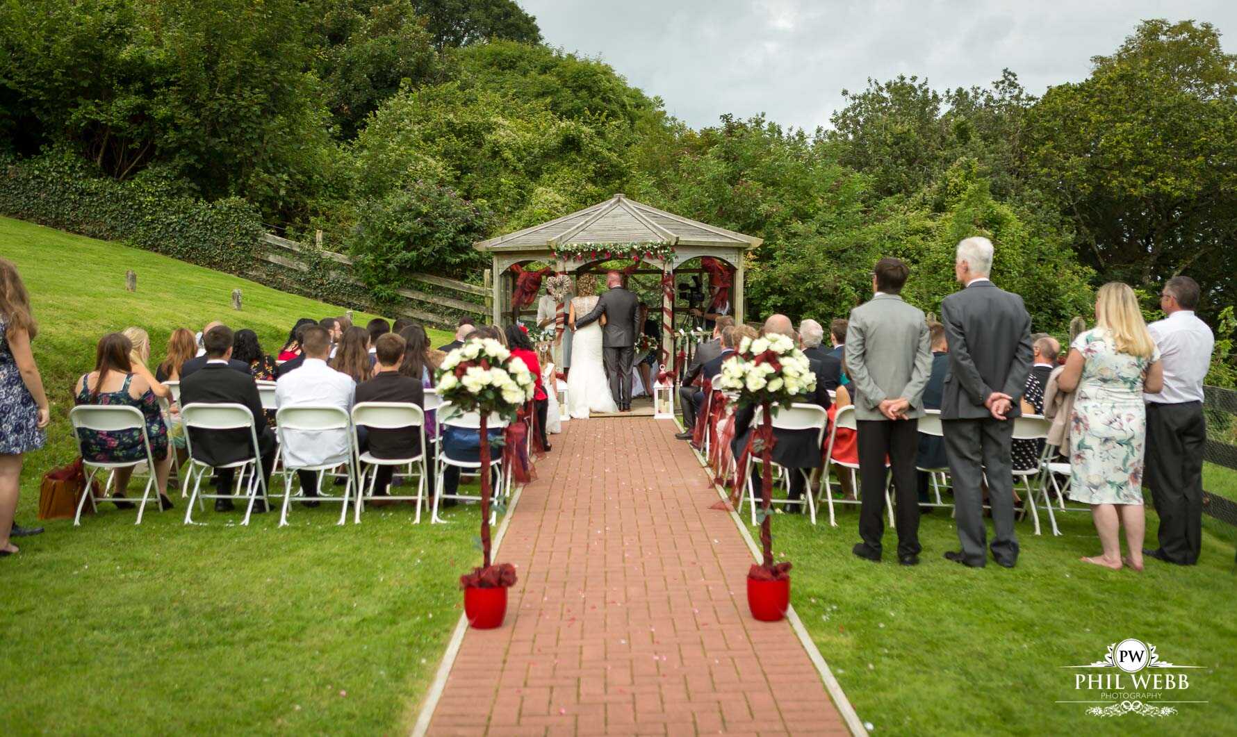 Sandy Cove Bay Wedding Photography outdoor wedding ceremony