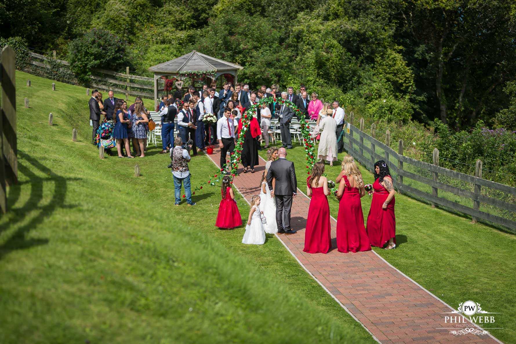 Sandy Cove Bay Wedding Photography outdoor wedding ceremony