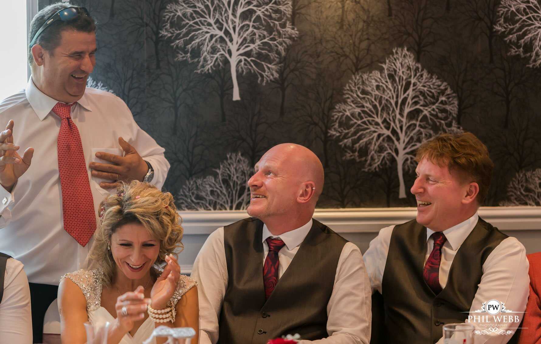 Sandy Cove Bay Wedding Photography reception speeches