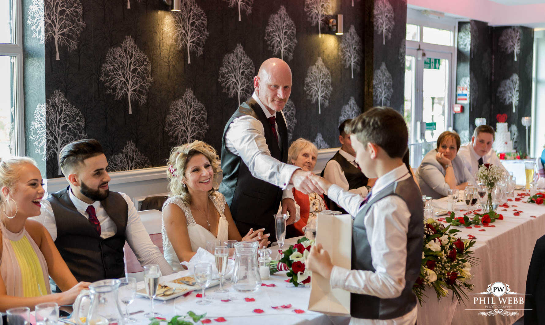 Sandy Cove Bay Wedding Photography reception speeches