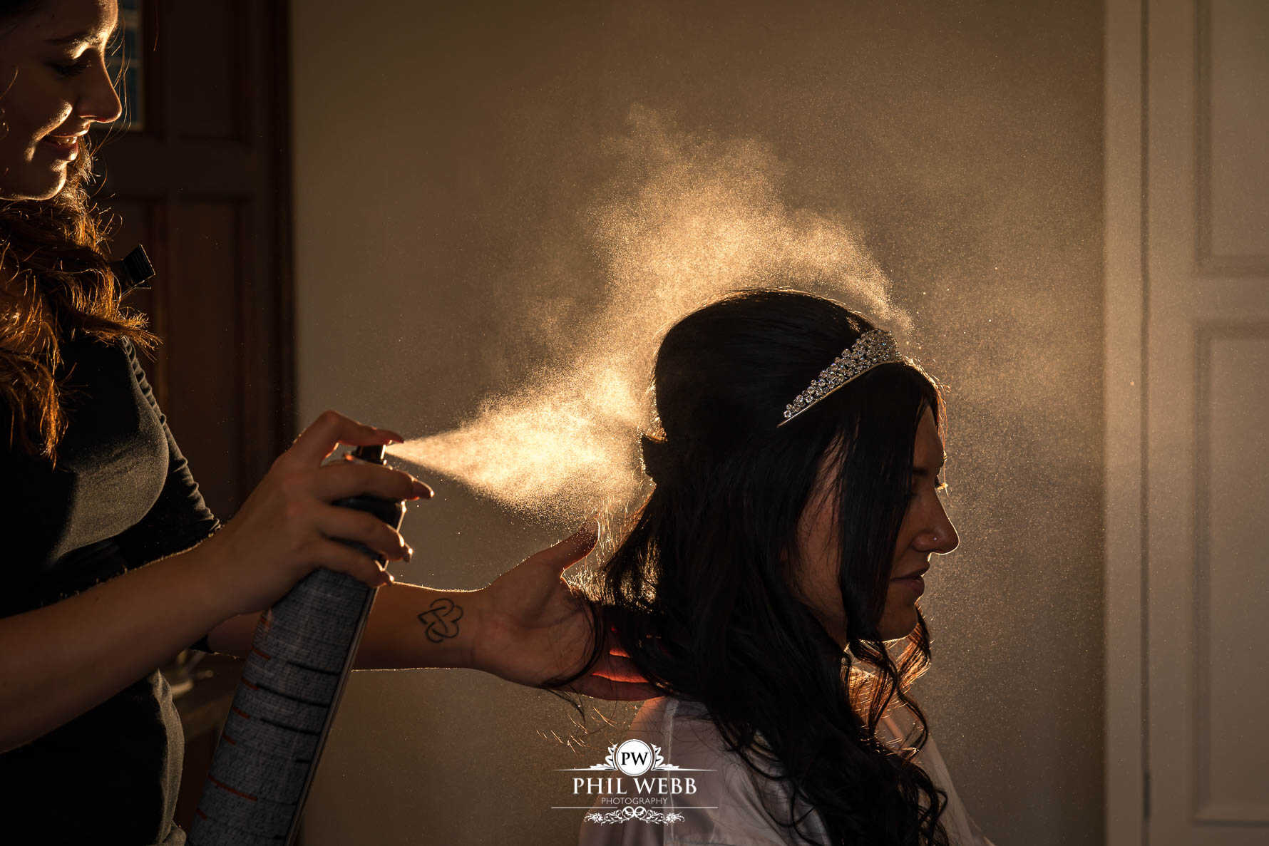 Stonehouse Court Wedding Photography bride preparations