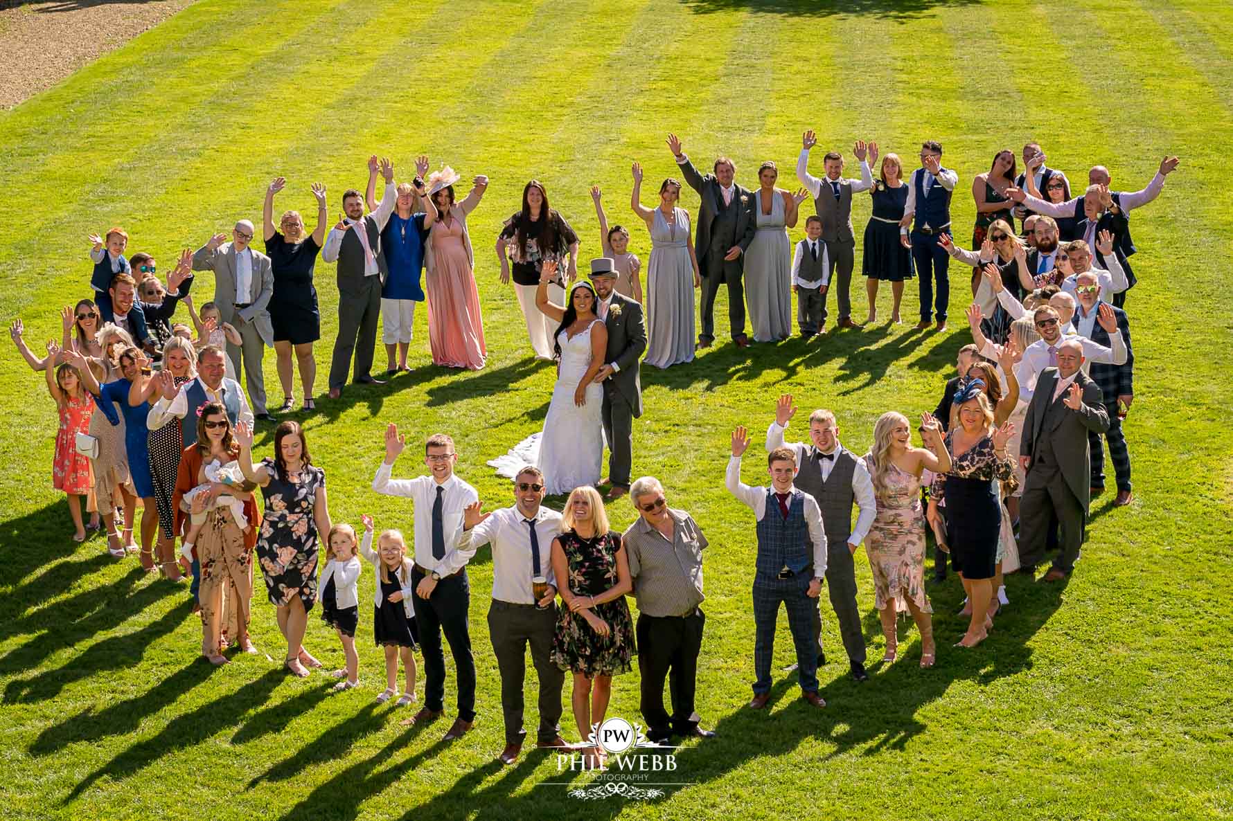 Stonehouse Court Wedding Photography group picture