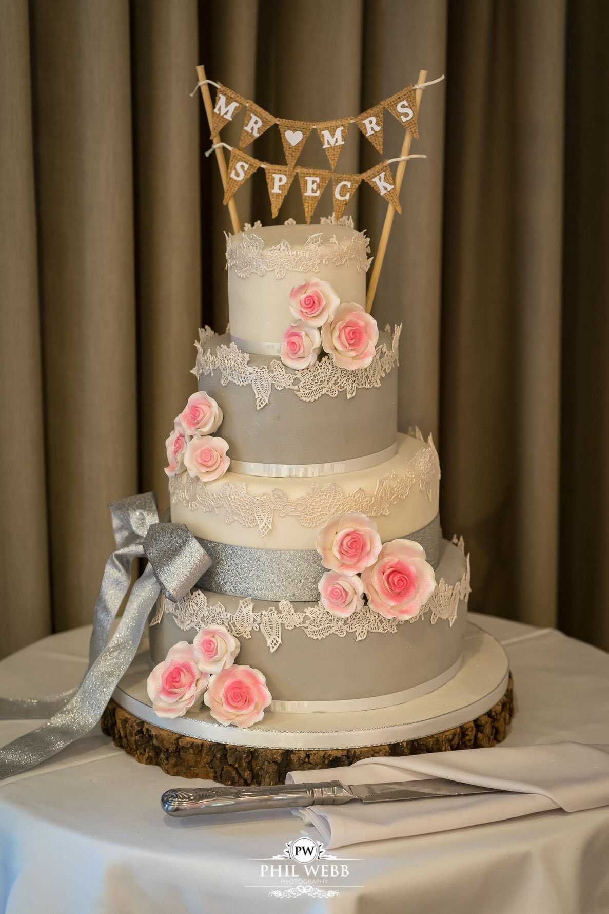 Stonehouse Court Wedding Photography reception speeches wedding cake