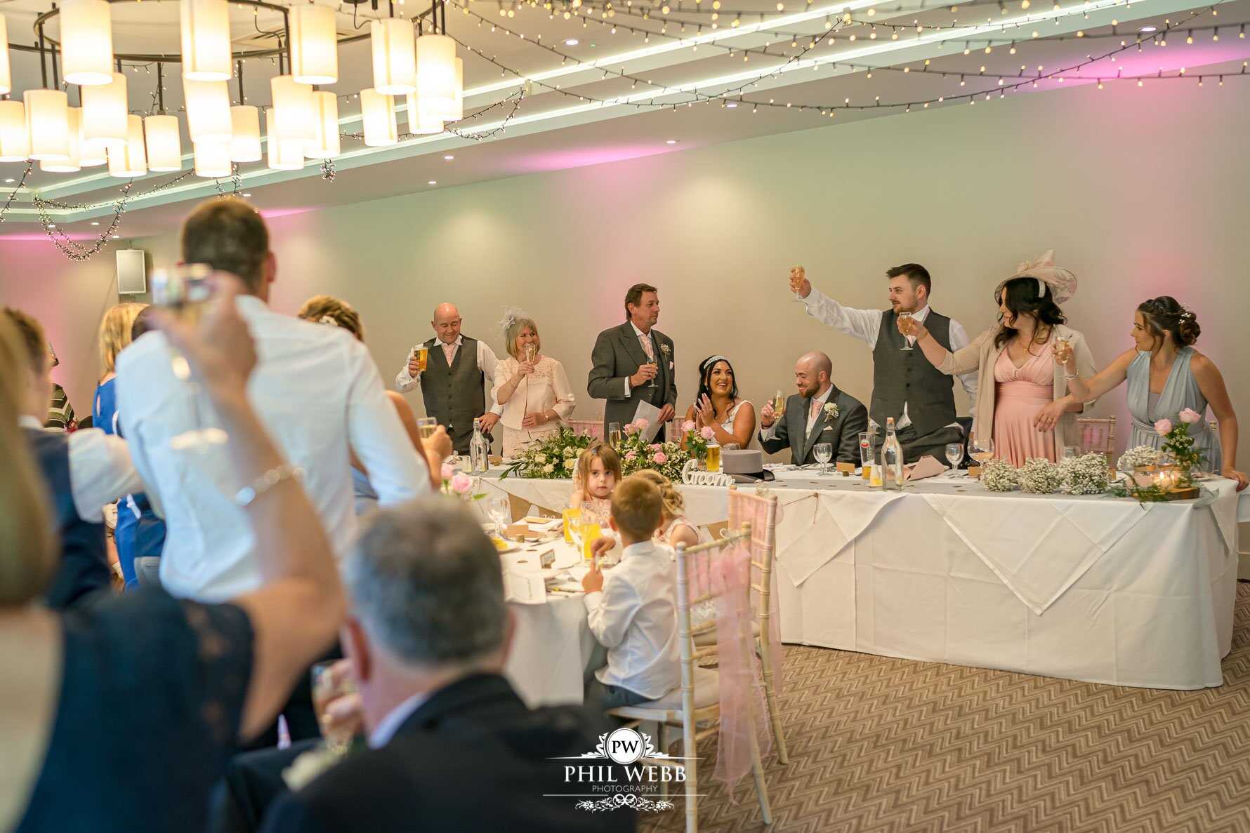 Stonehouse Court Wedding Photography reception speeches