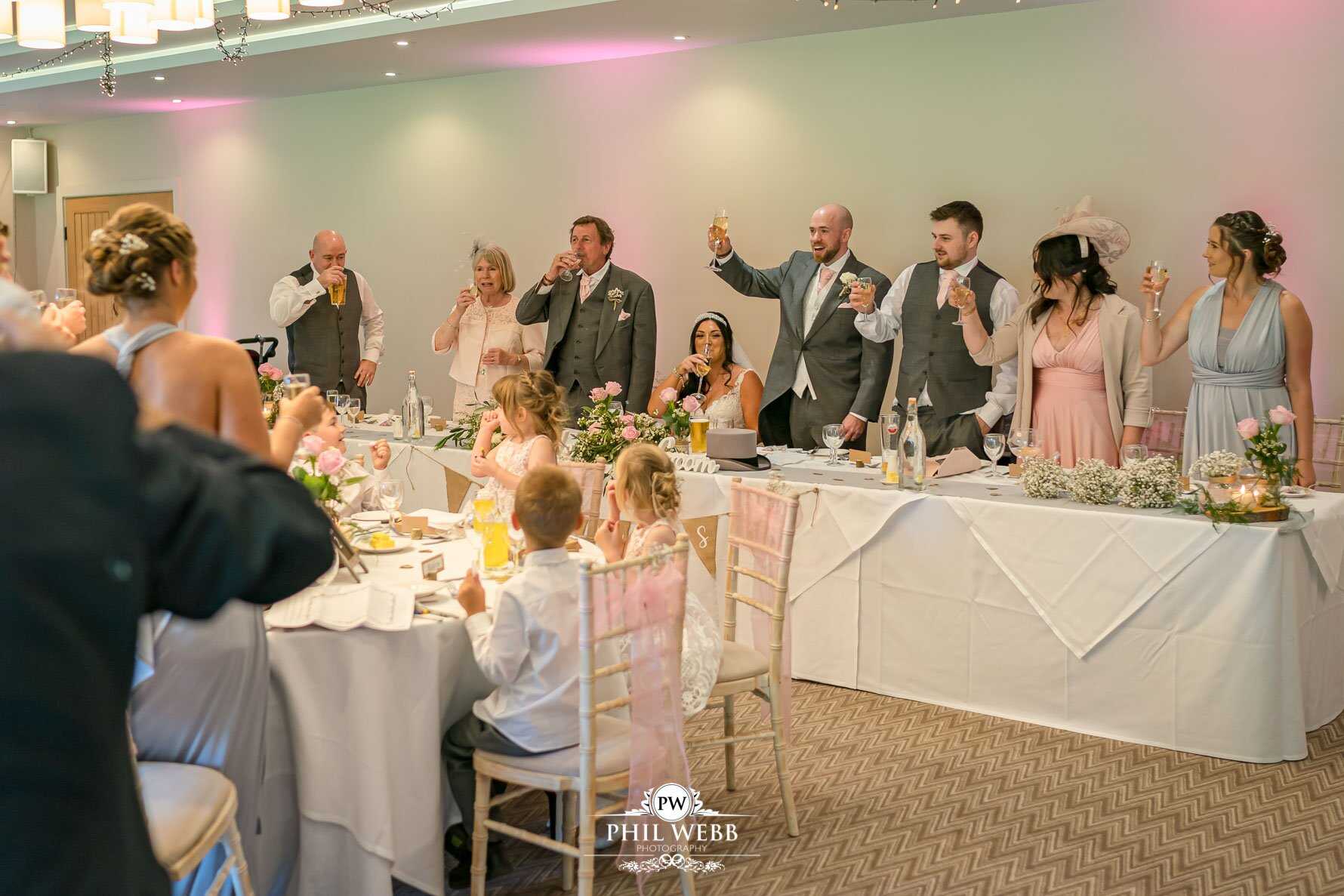 Stonehouse Court Wedding Photography reception speeches