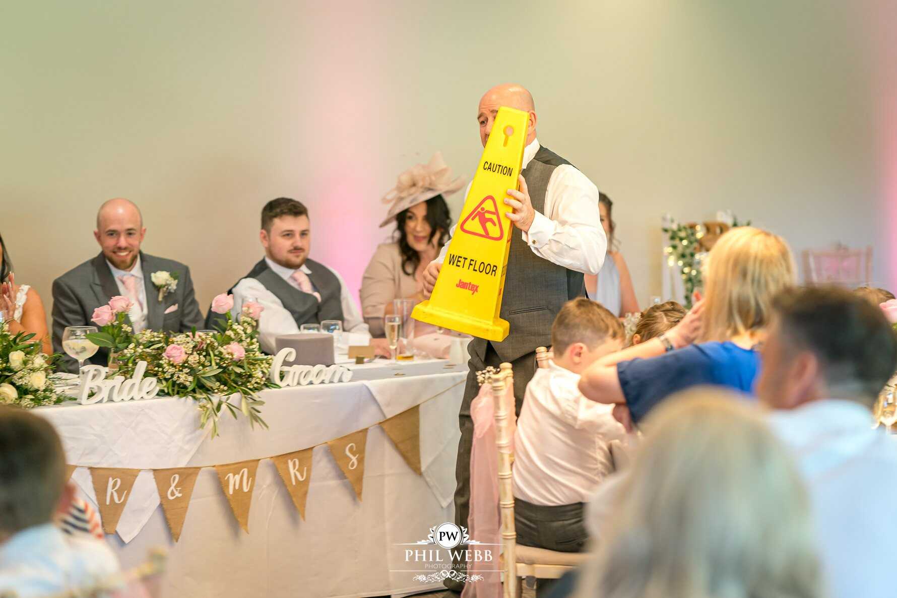 Stonehouse Court Wedding Photography reception speeches