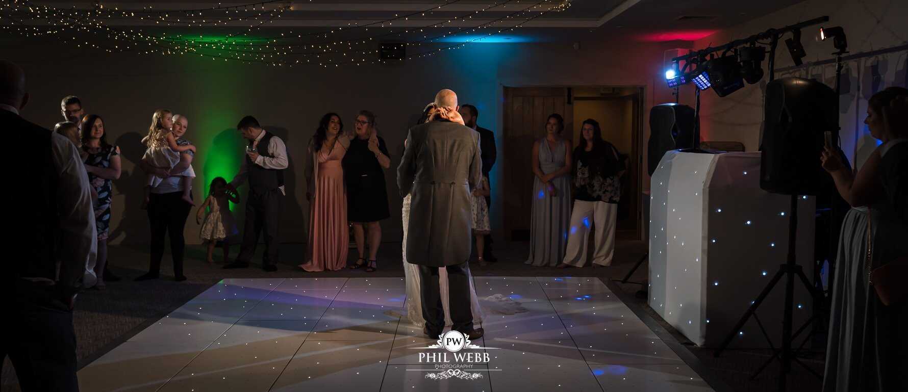 Stonehouse Court Wedding Photography guests dancing party