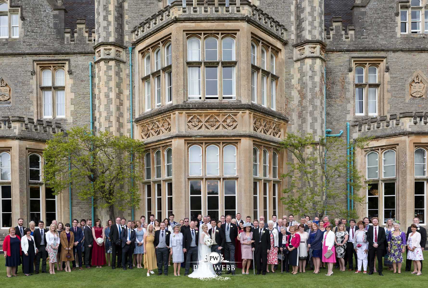 Tortworth Court Wedding Photography group picture