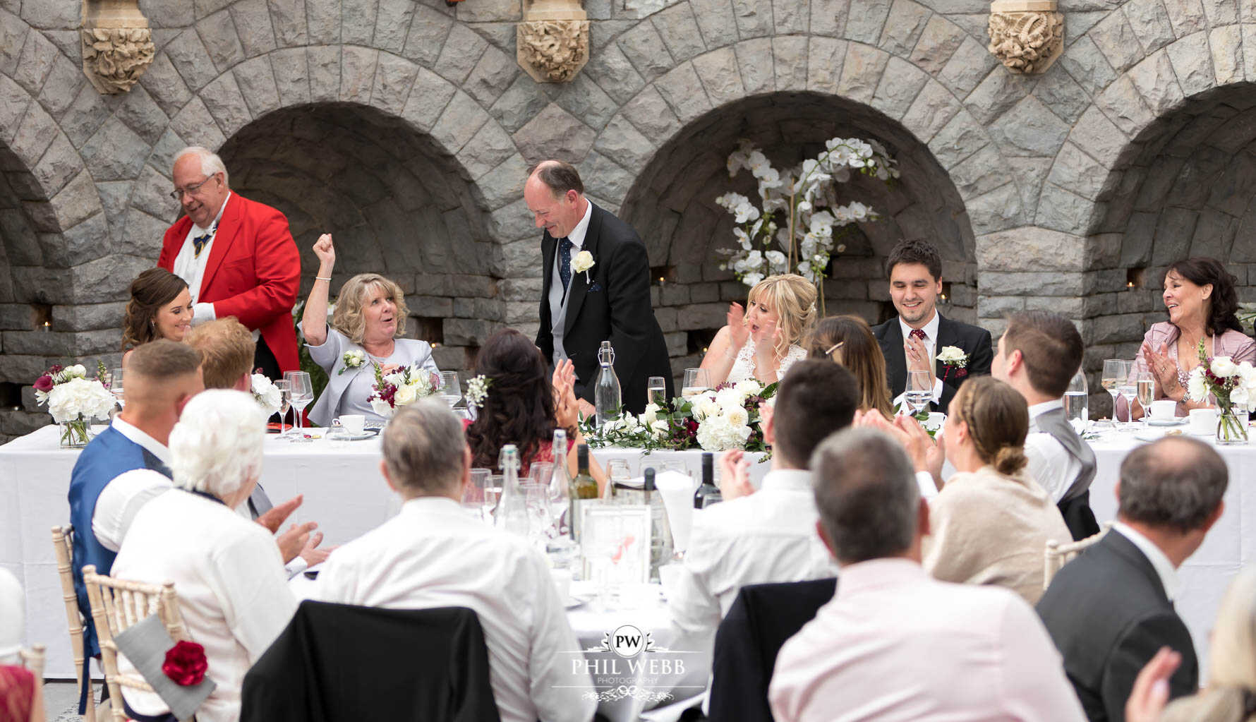 Tortworth Court Wedding Photography reception speeches