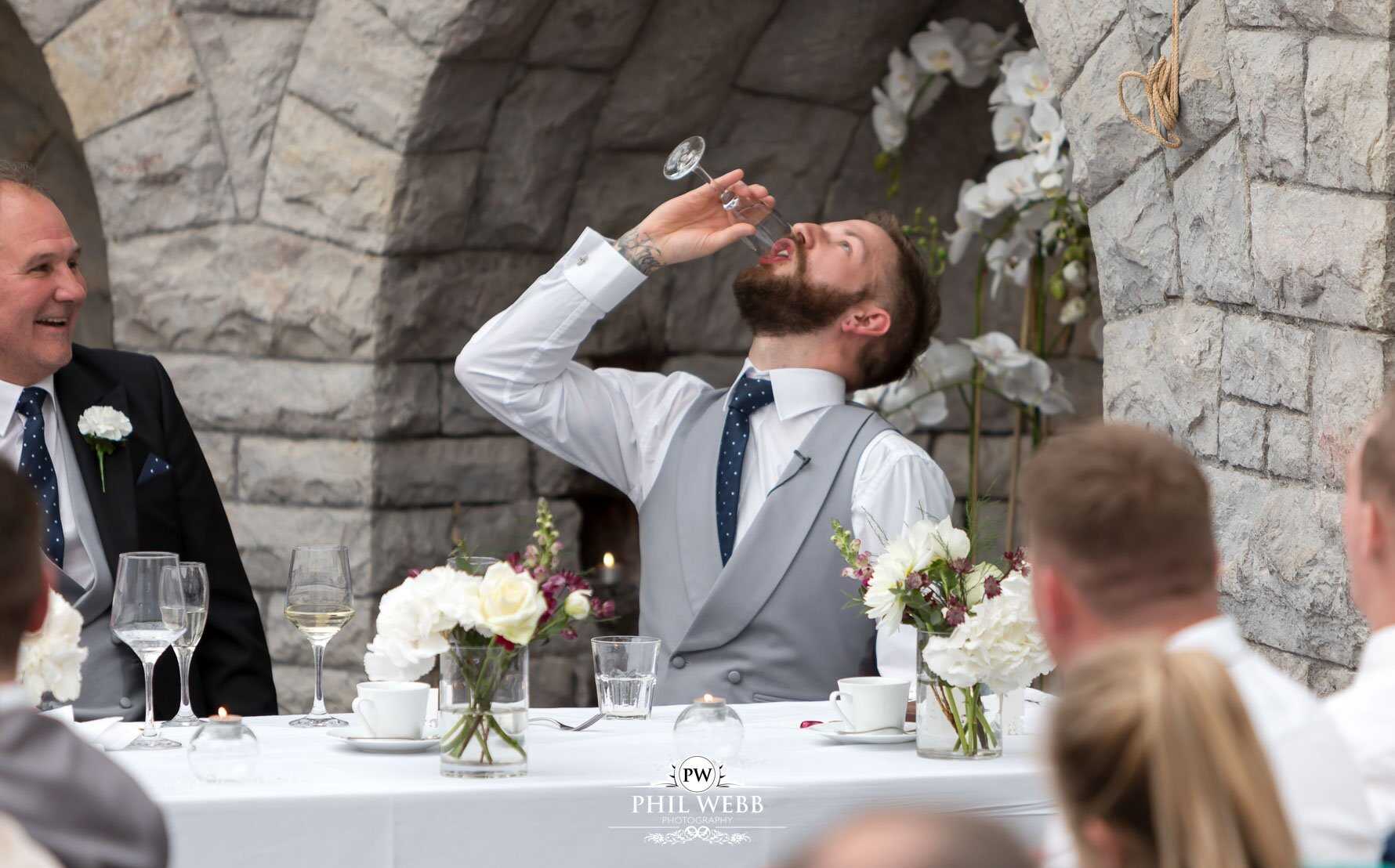 Tortworth Court Wedding Photography reception speeches