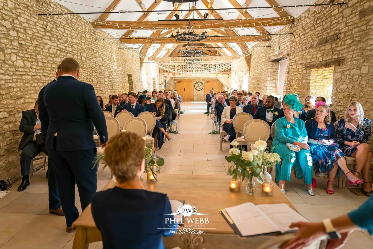 Caswell House Wedding Photography indoor wedding ceremony