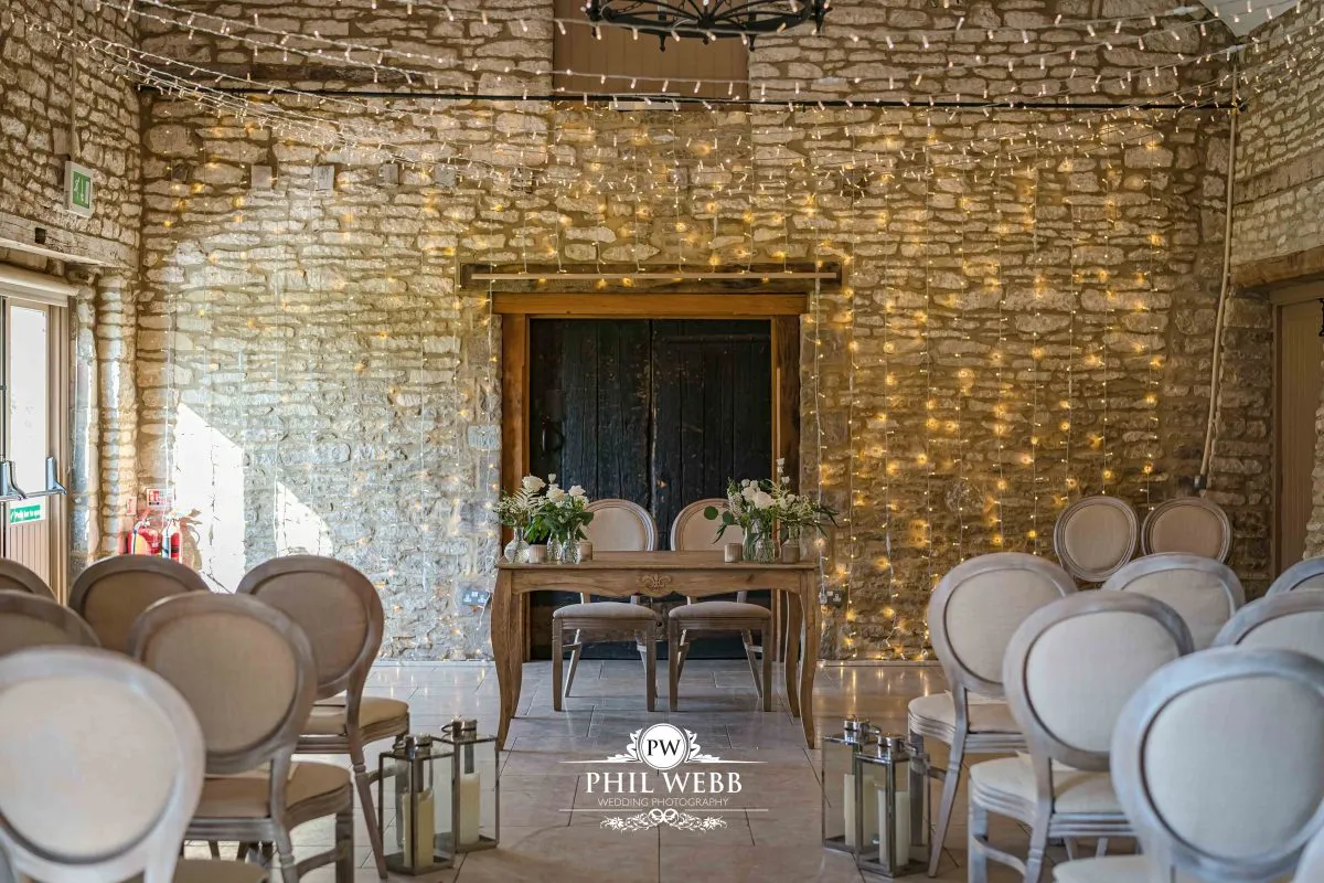 Caswell House Wedding Photography indoor wedding ceremony room