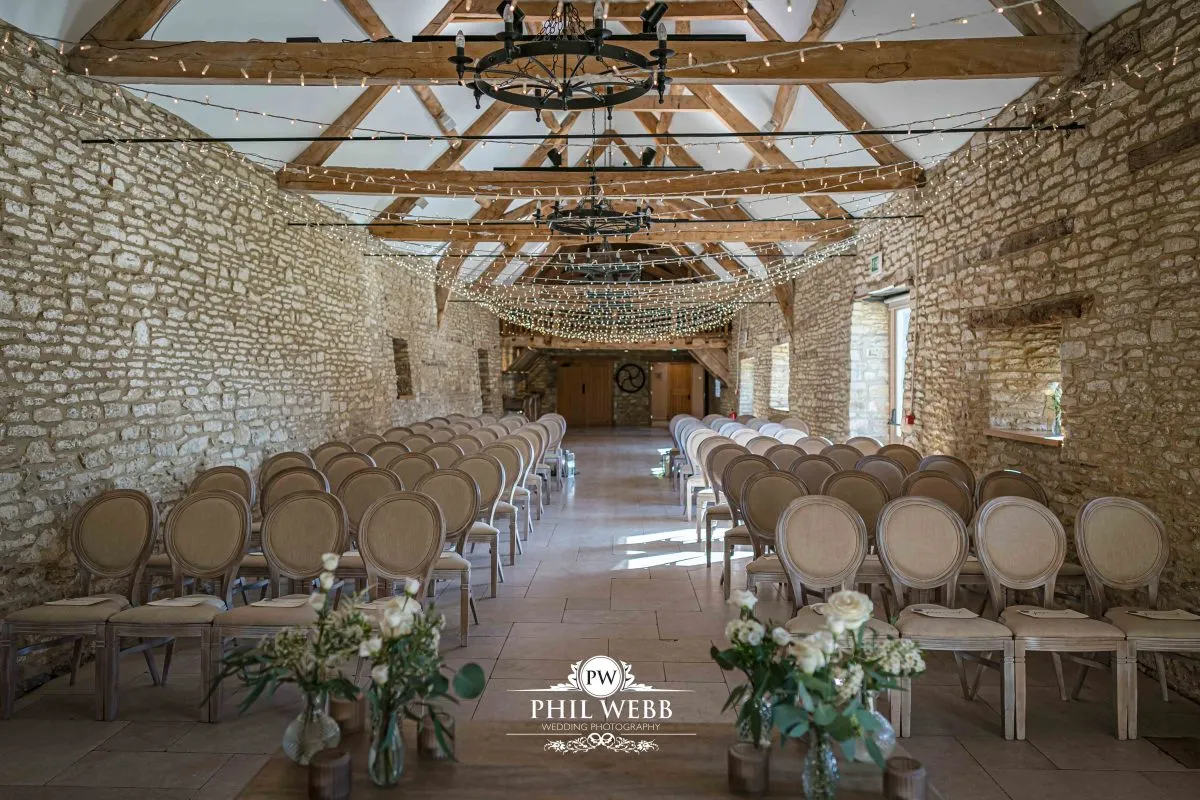 Caswell House Wedding Photography indoor wedding ceremony room