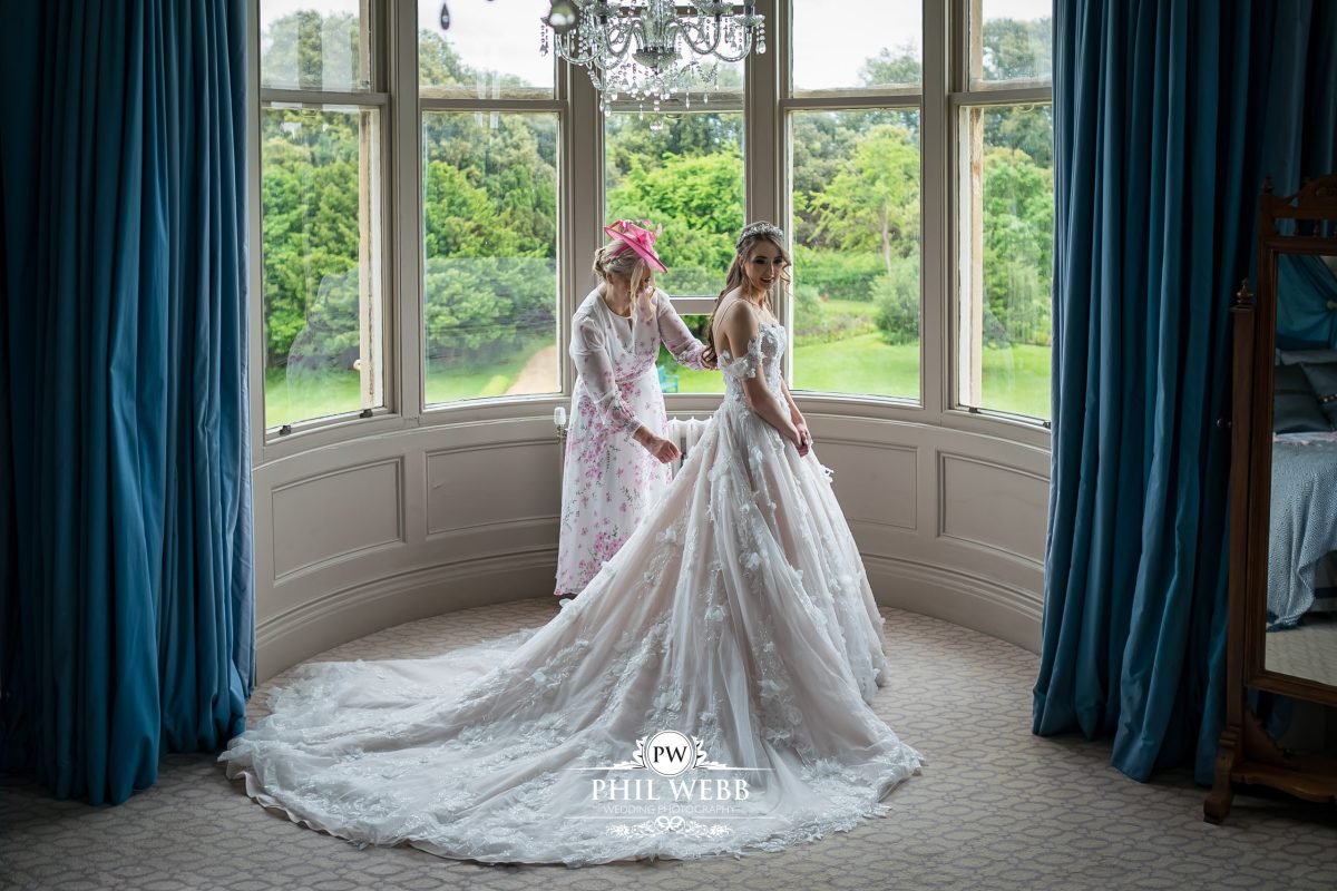 Clevedon Hall Wedding Photography bride portrait
