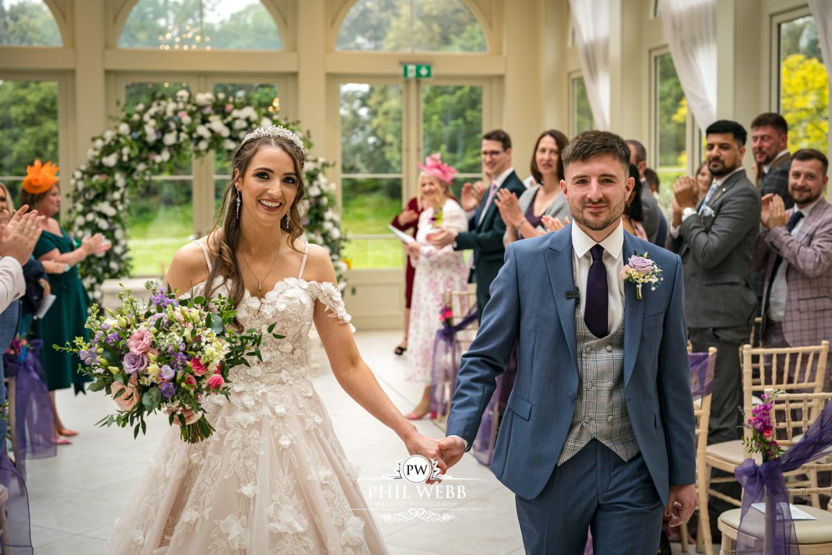 Clevedon Hall Wedding Photography indoor wedding ceremony