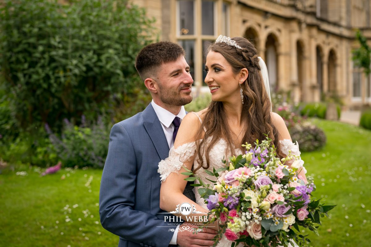 Clevedon Hall Wedding Photography bride and groom portrait